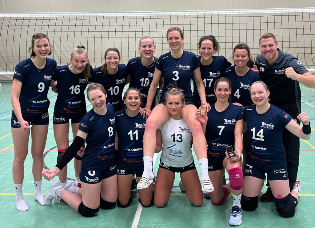 Dritte Liga West Volleyballteam des MTV48 Gruppenaufnahme